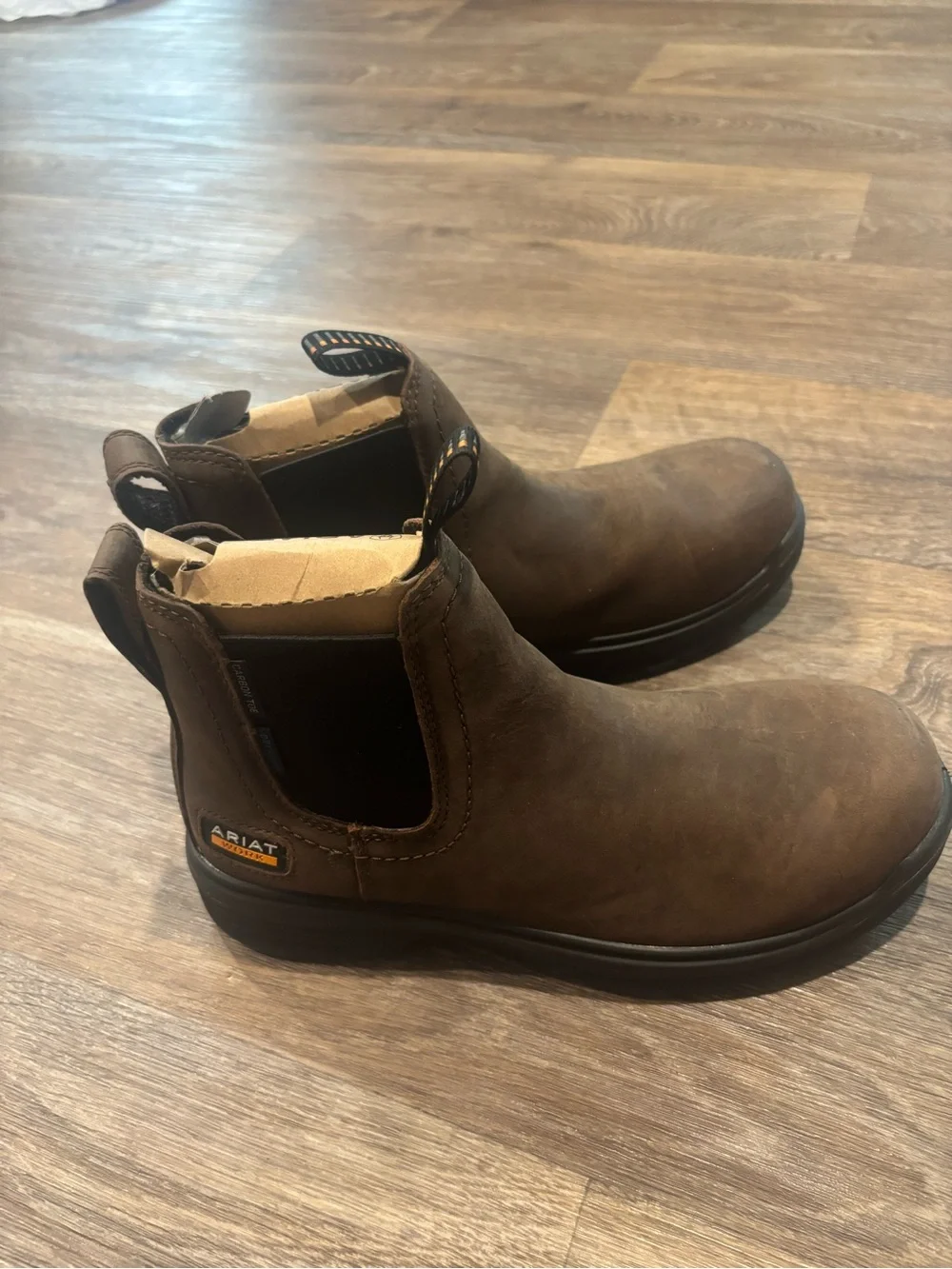 NWOB Ariat Turbo Chelsea Work Boots 10060897 Waterproof Composite Toe Mens 7.5D